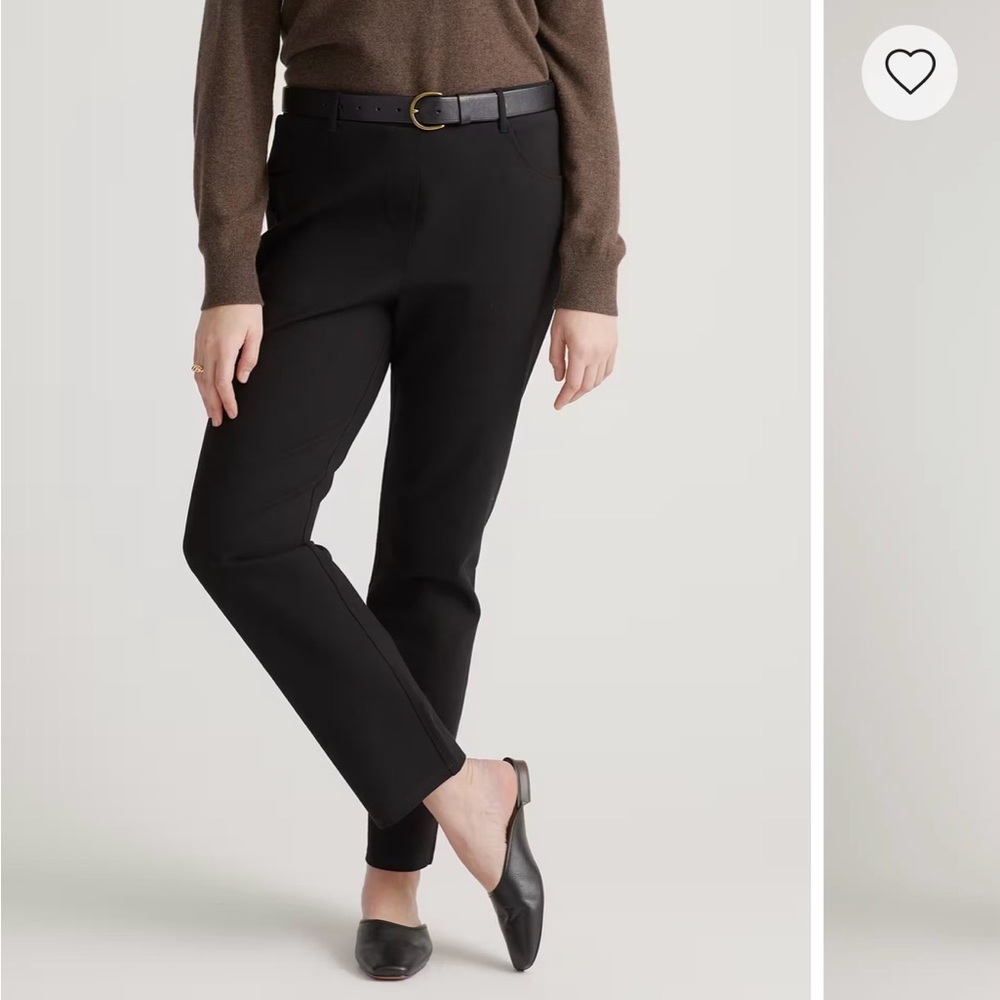 Ultra-Stretch Ponte Straight Leg 4-Pocket Pants